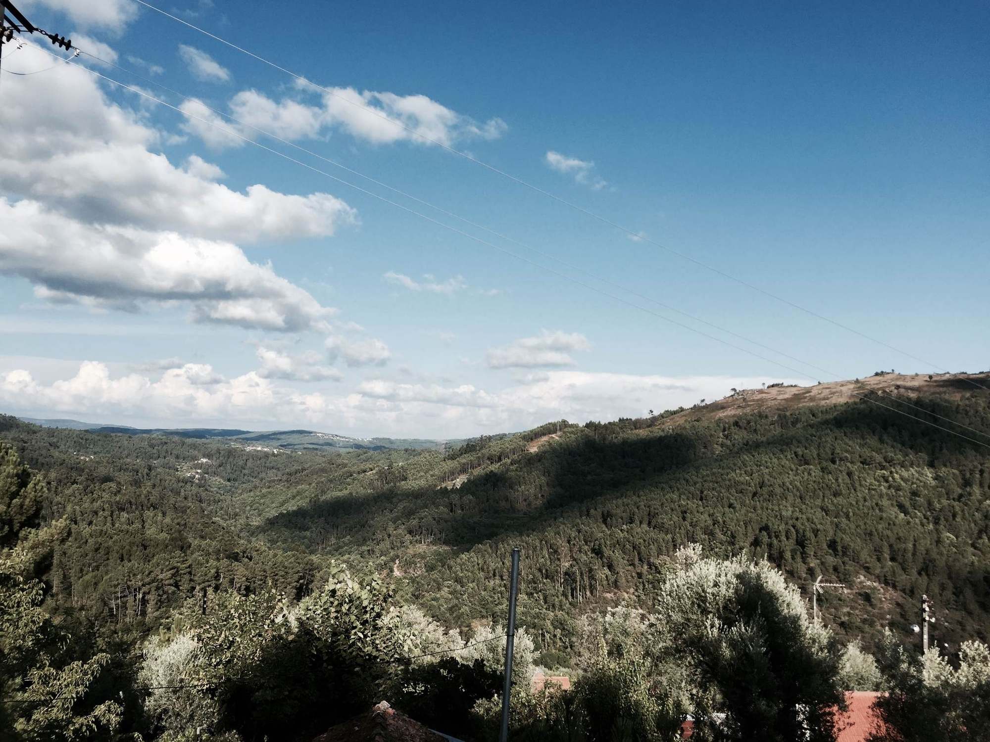Panorama das colinas em redor de Pinhosão